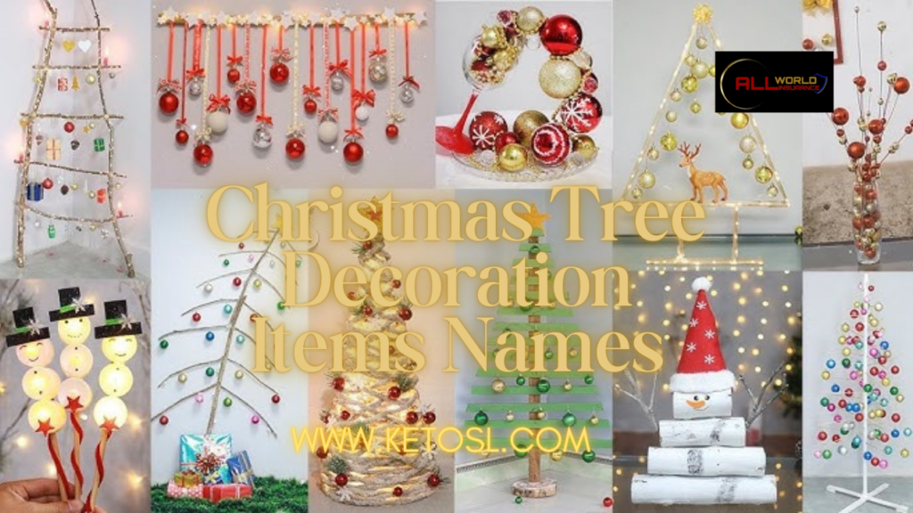 Christmas Tree Decoration Items Names