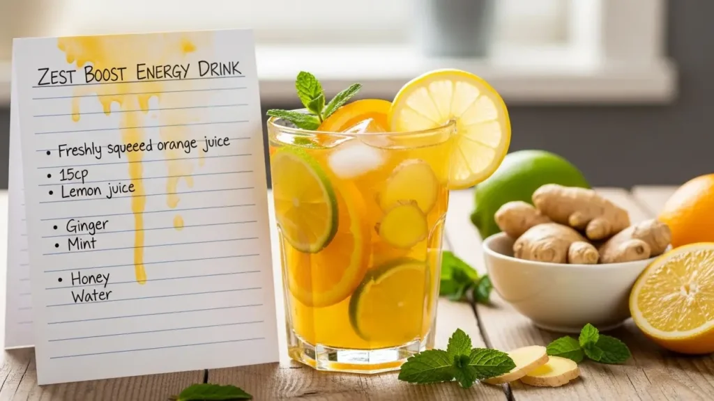 Homemade Energy Drink Recipe