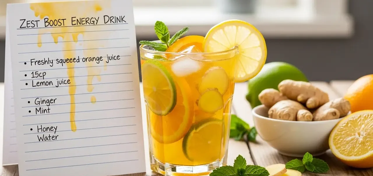 Homemade Energy Drink Recipe