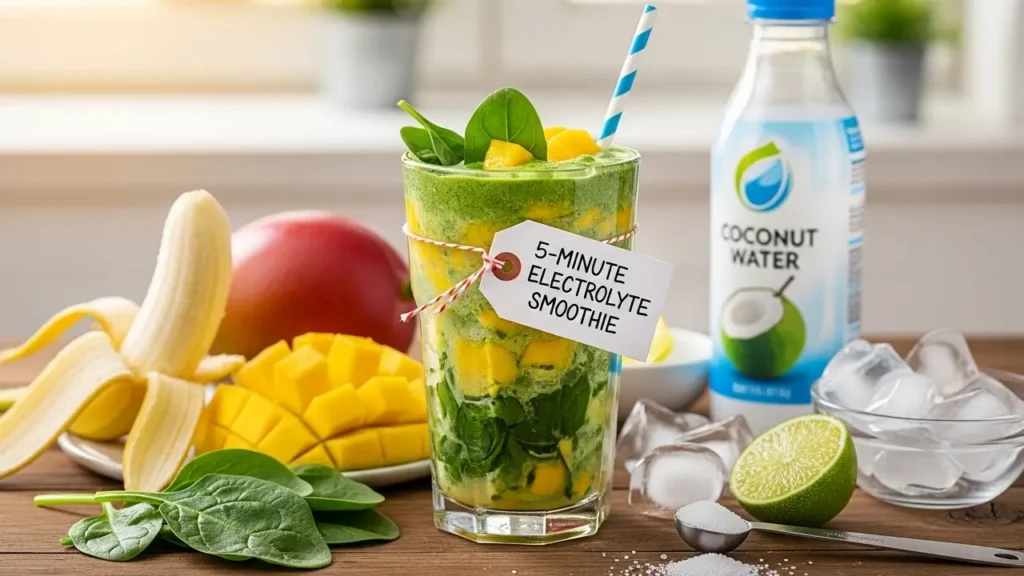 5-Minute Electrolyte Smoothie Recipe That Keeps You Hydrated All Day