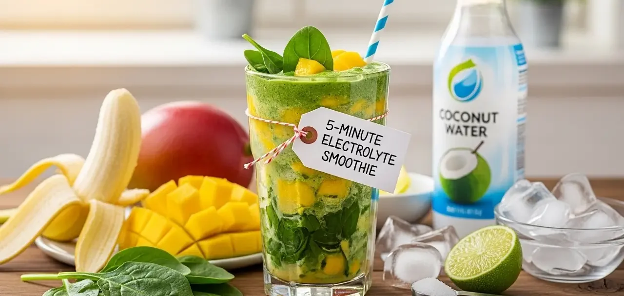 5-Minute Electrolyte Smoothie Recipe That Keeps You Hydrated All Day