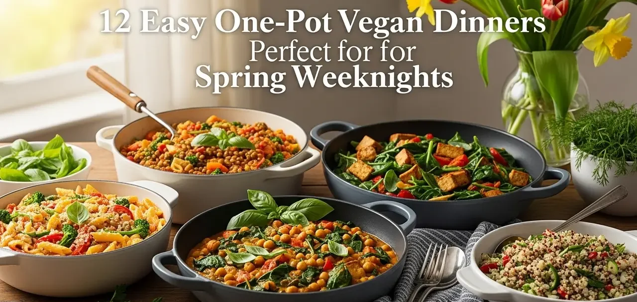 12 Easy One-Pot Vegan Dinners Perfect for Spring Weeknights