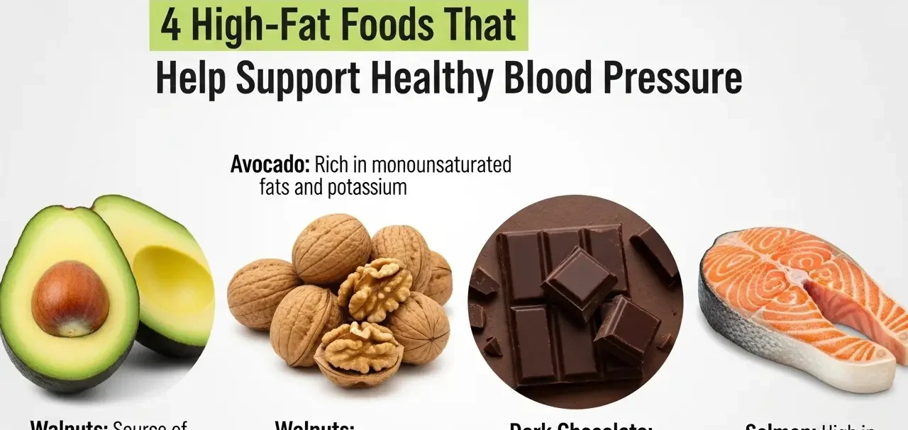 4 High-Fat Foods That May Help Support Healthy Blood Pressure
