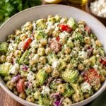 Creamy Chickpea Avocado Feta Salad
