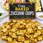 Crispy Baked Zucchini Chips (Healthy, Crunchy & Irresistible
