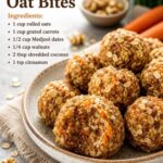 Carrot Date Oat Bites (Healthy No-Bake Energy Bites)