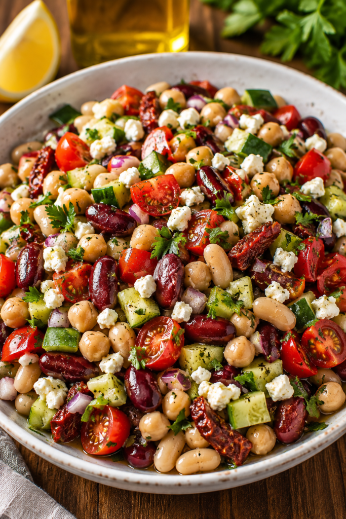 Mediterranean Three Bean Salad