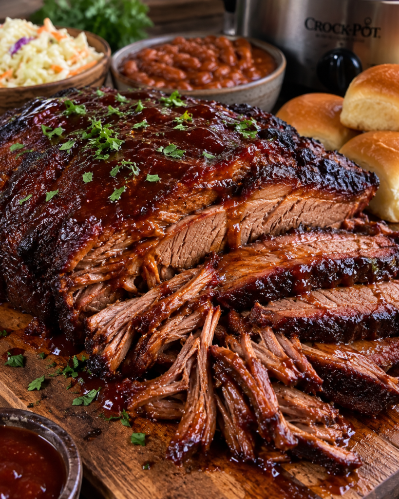 Slow Cooker BBQ Beef Brisket