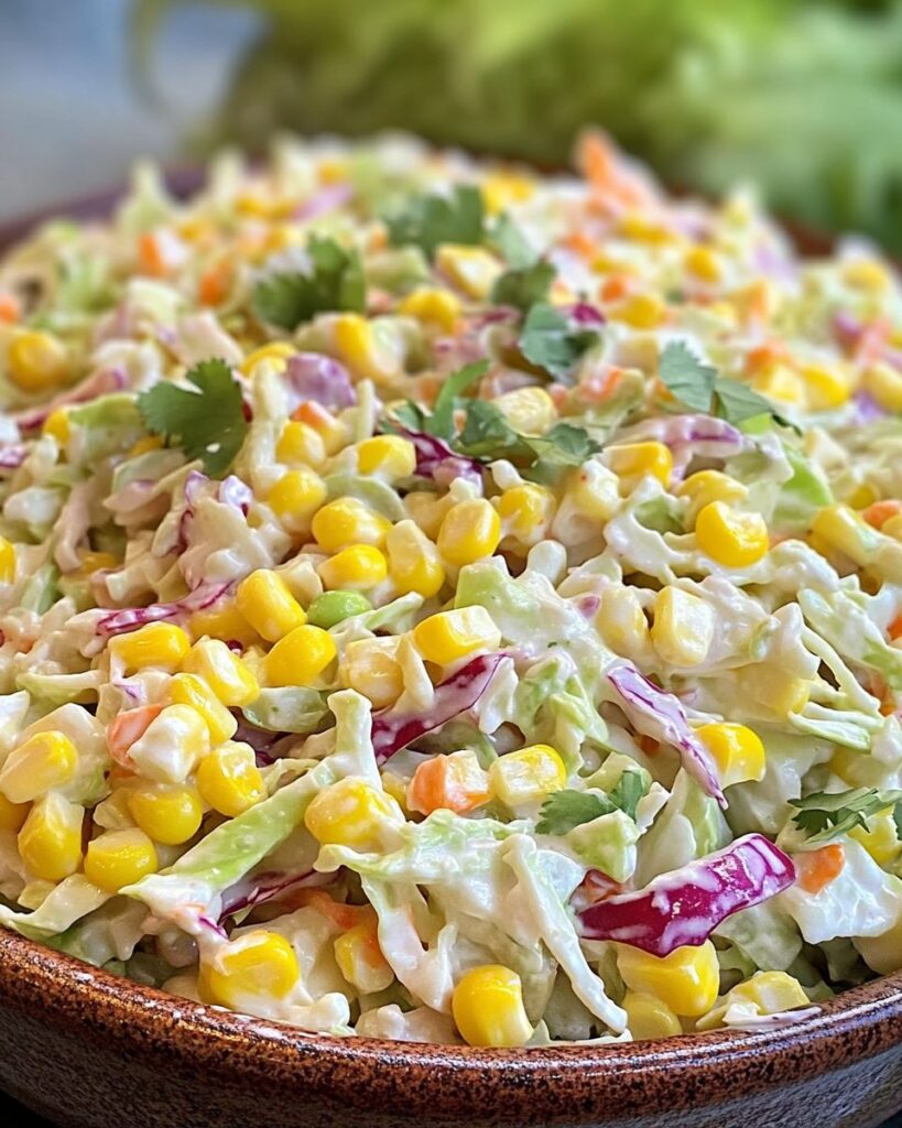 Creamy Corn Coleslaw