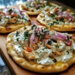 Tzatziki Chicken Naan Pizza