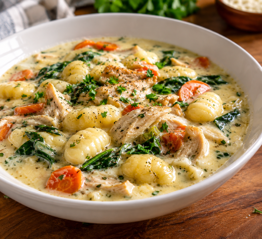 Creamy Chicken Gnocchi Soup