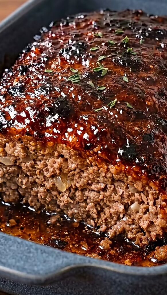 Sticky Glazed Meatloaf