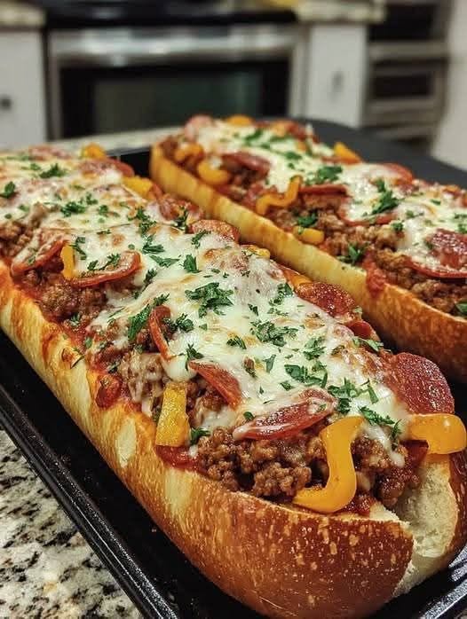 Vegan Loaded French Bread Pizza