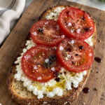 Tomato Cottage Cheese Toast