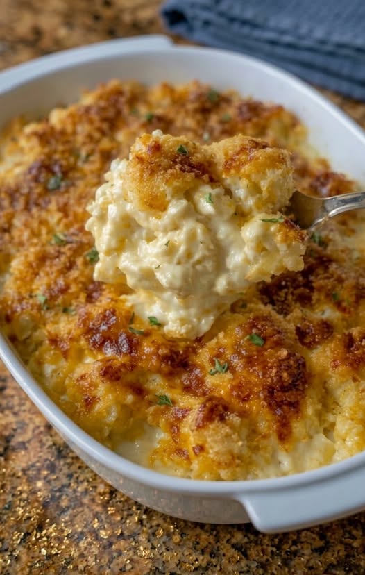 Creamy Baked Cauliflower Gratin