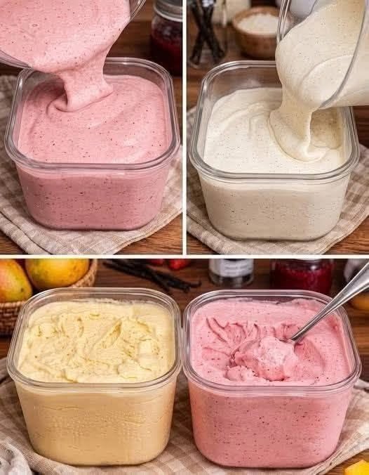 Zero-Carb Vanilla & Berry Protein Ice Cream
