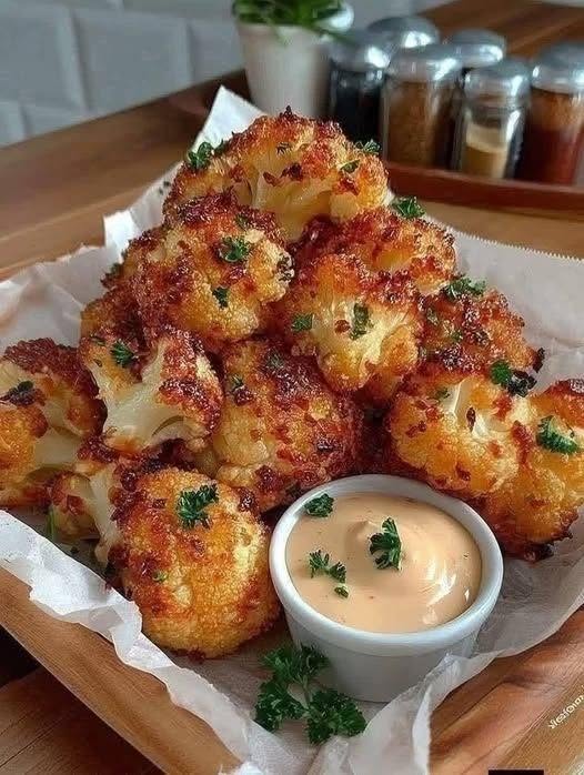 Air-Fried Crispy Cauliflower