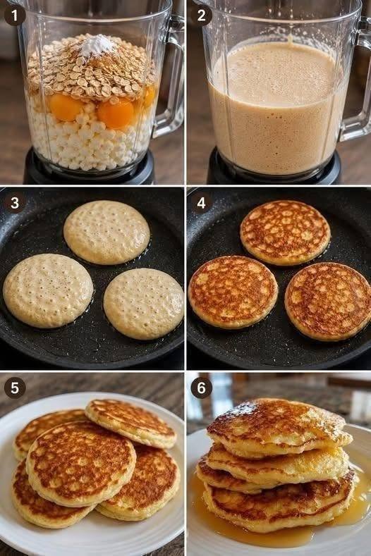 Cottage Cheese Oat Pancakes