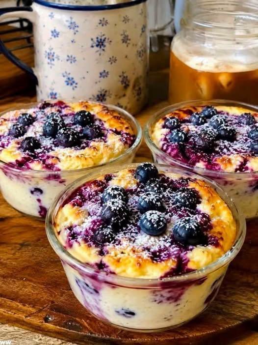 WW Baked Blueberry Cottage Cheese Bowls