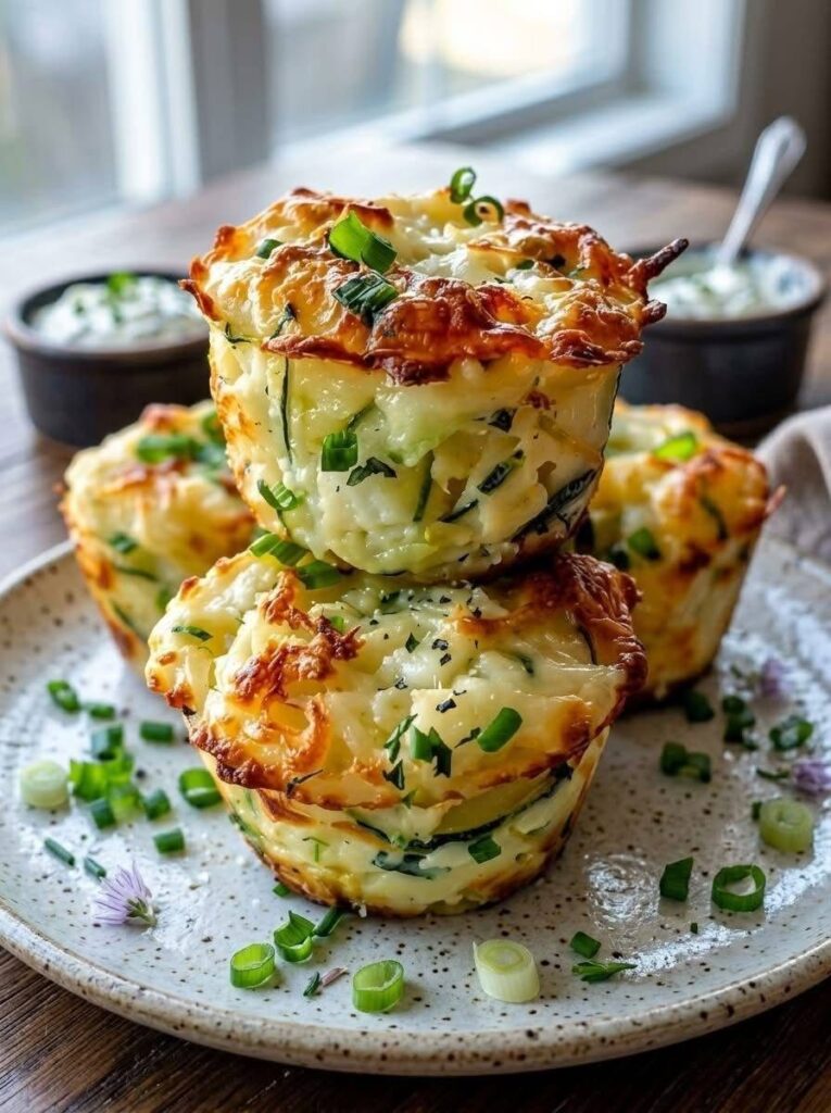 Cheesy Zucchini Egg Muffins