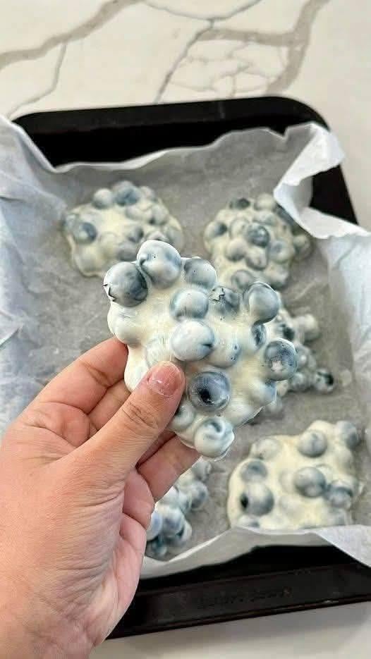 Frozen Blueberry Greek Yogurt Clusters