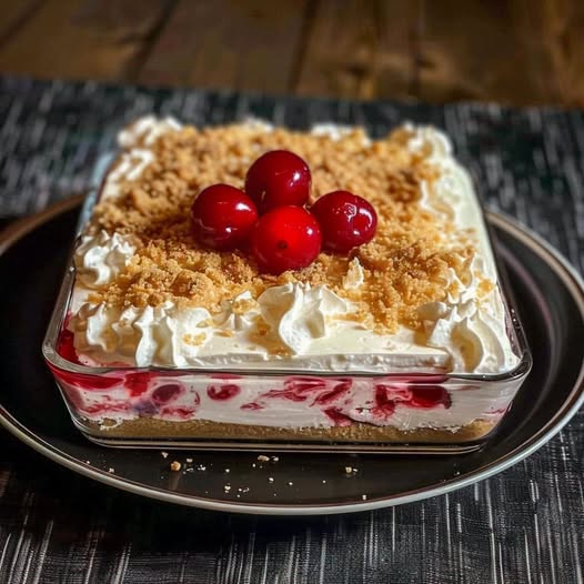 Cherry Cheesecake Fluff Dessert