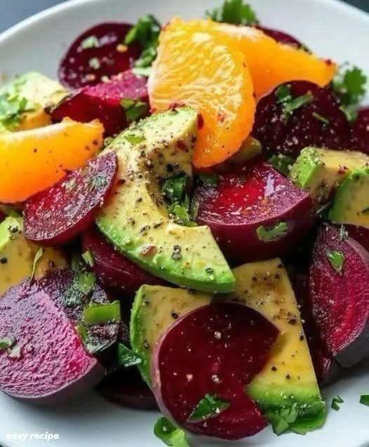 Beetroot, Avocado & Orange Salad