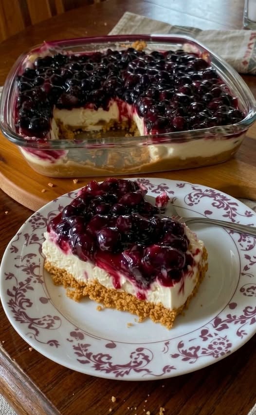 No-Bake Blueberry Cheesecake Dessert