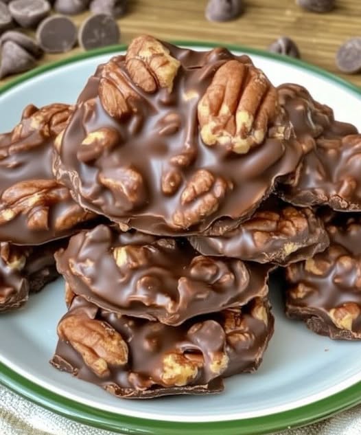 CHOCOLATE PECAN TURTLE CLUSTERS