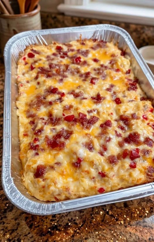 Cheesy Bacon Hash Brown Casserole