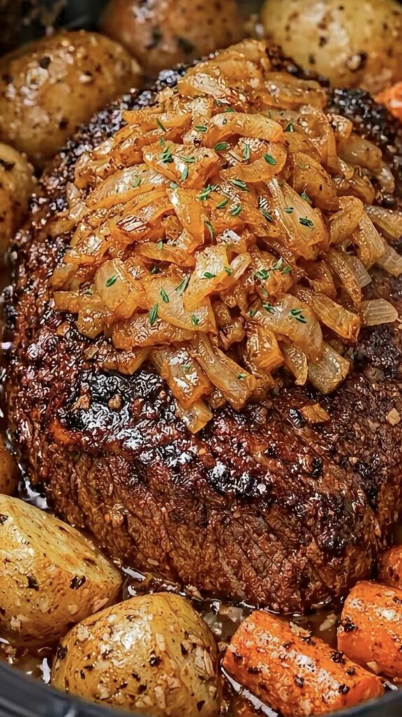 Slow Cooker French Onion Pot Roast