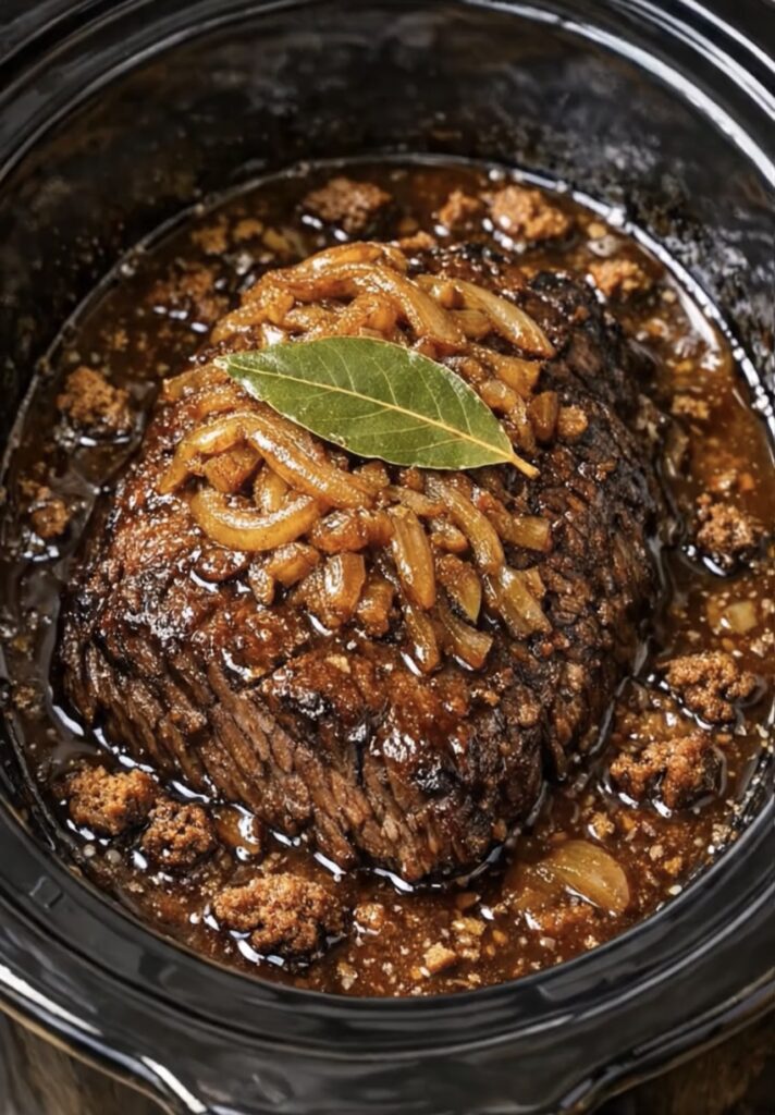 Slow Cooker Balsamic Roast Beef