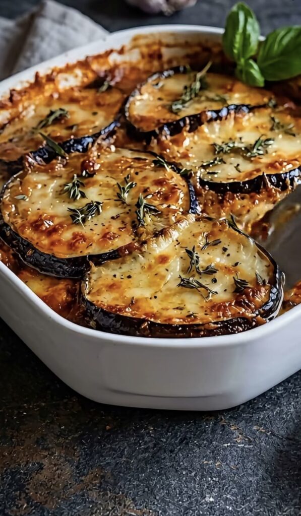 Baked Aubergine Parmigiana (Melanzane alla Parmigiana)