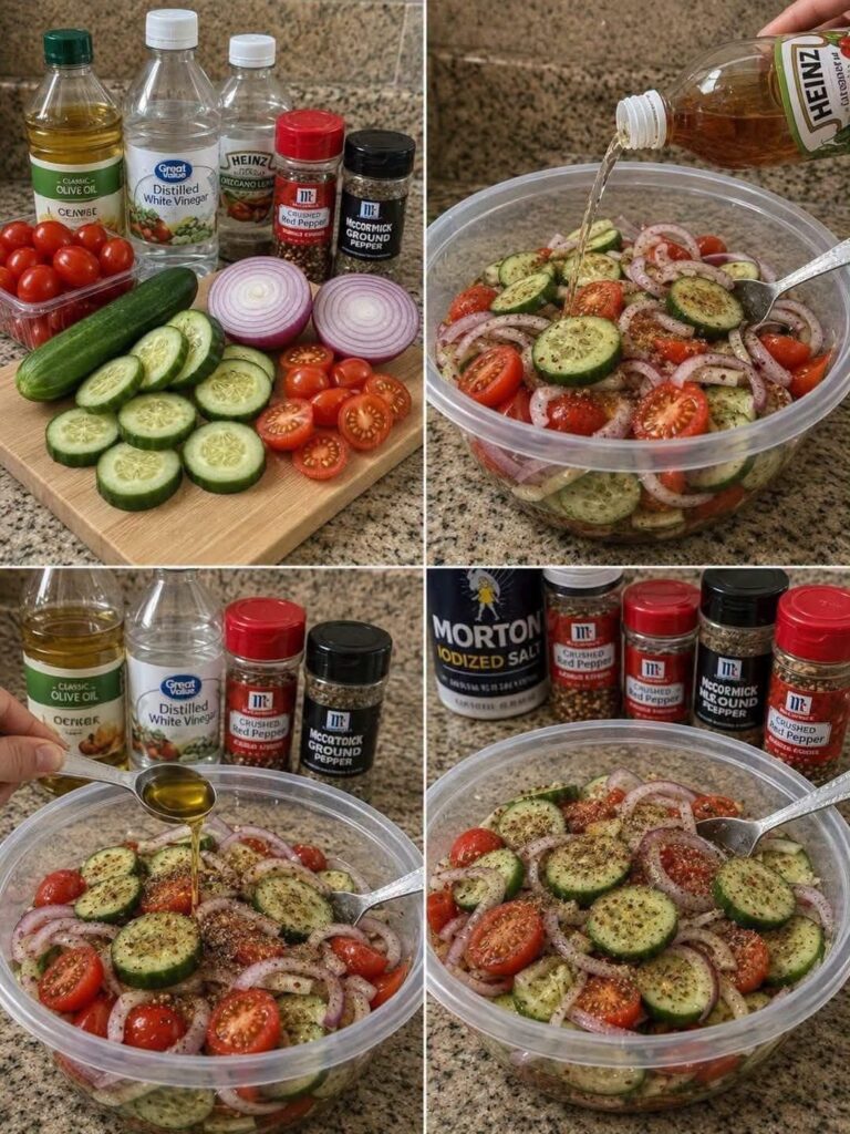 Cucumber Tomato Onion Salad