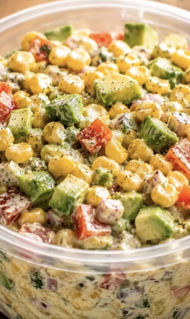 Creamy Avocado Corn Salad