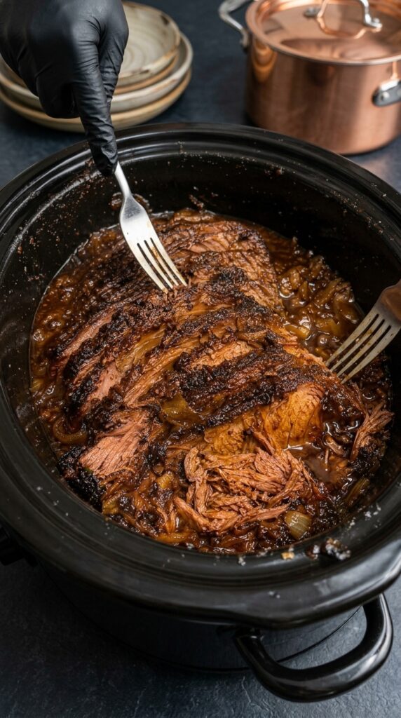 Slow Cooker Garlic Onion Pot Roast