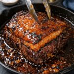 Sticky Garlic Butter Glazed Beef Roast
