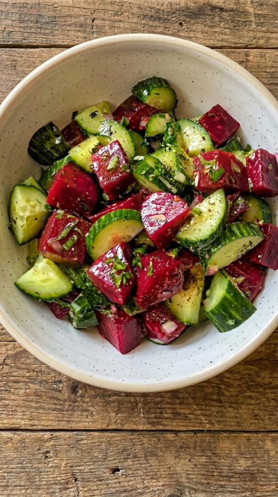 Marinated Beet and Cucumber Salad