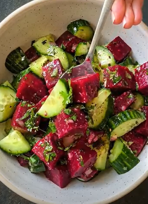 Cucumber & Beetroot Salad