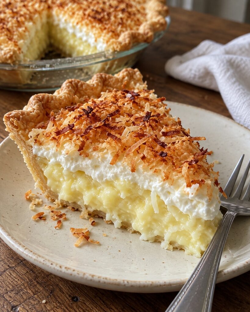 Toasted Coconut Cream Pie