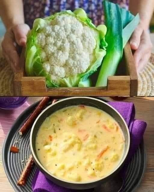 Creamy Cauliflower Vegetable Soup