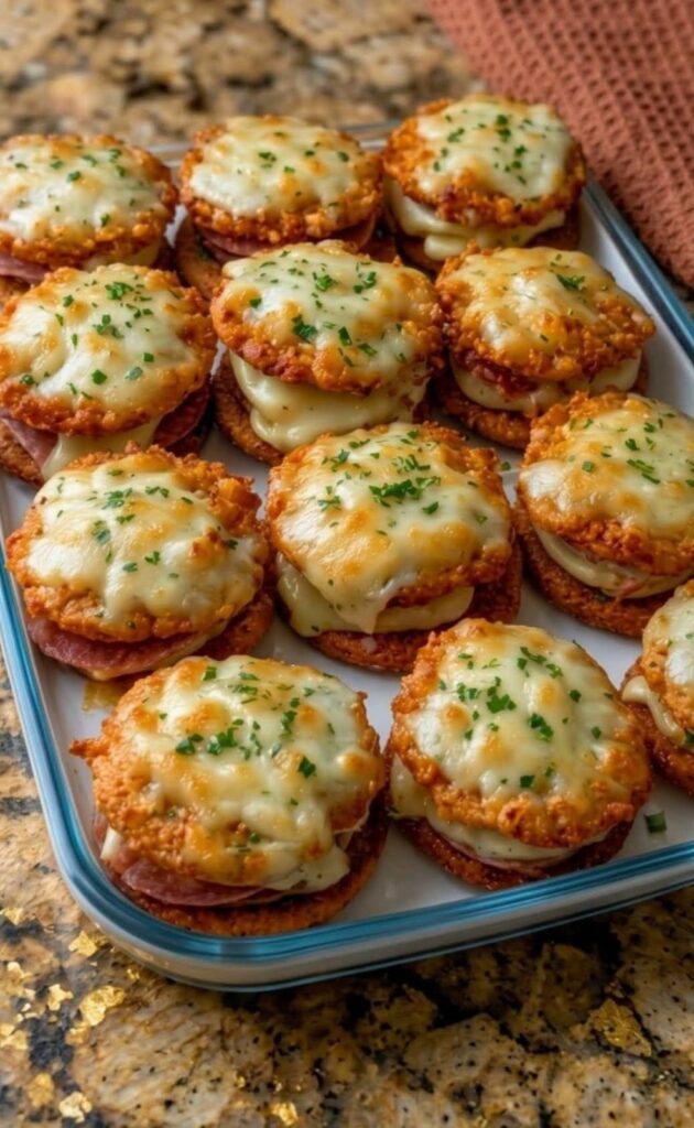 Cheesy Ham & Chicken Sliders – No Bread Mini Cordon Bleu Bites