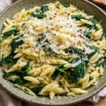 Creamy Spinach & Parmesan Orzo