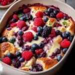 High-Protein Triple Berry Bake