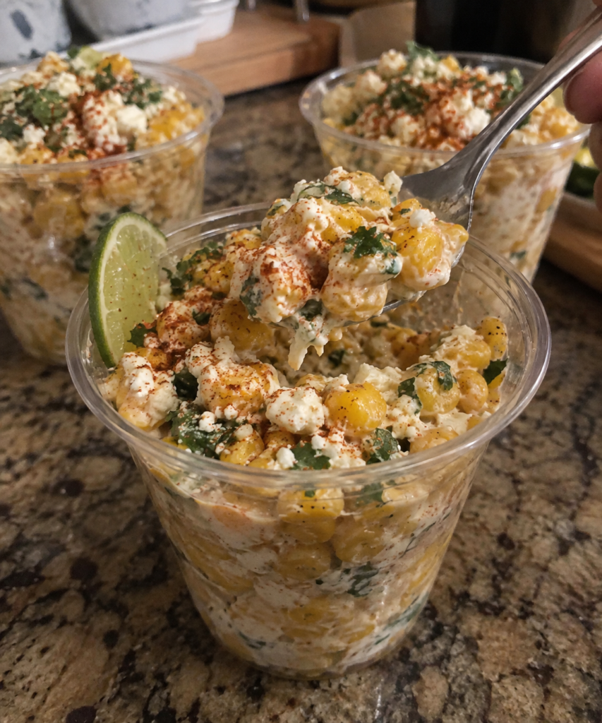 Creamy Mexican Street Corn Cups