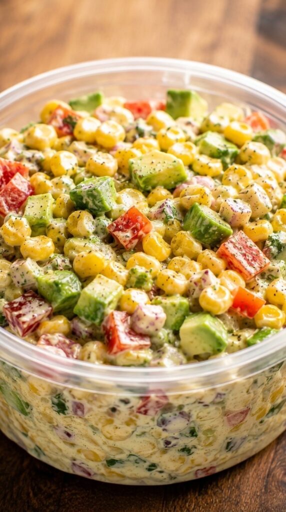 Creamy Avocado Corn Salad