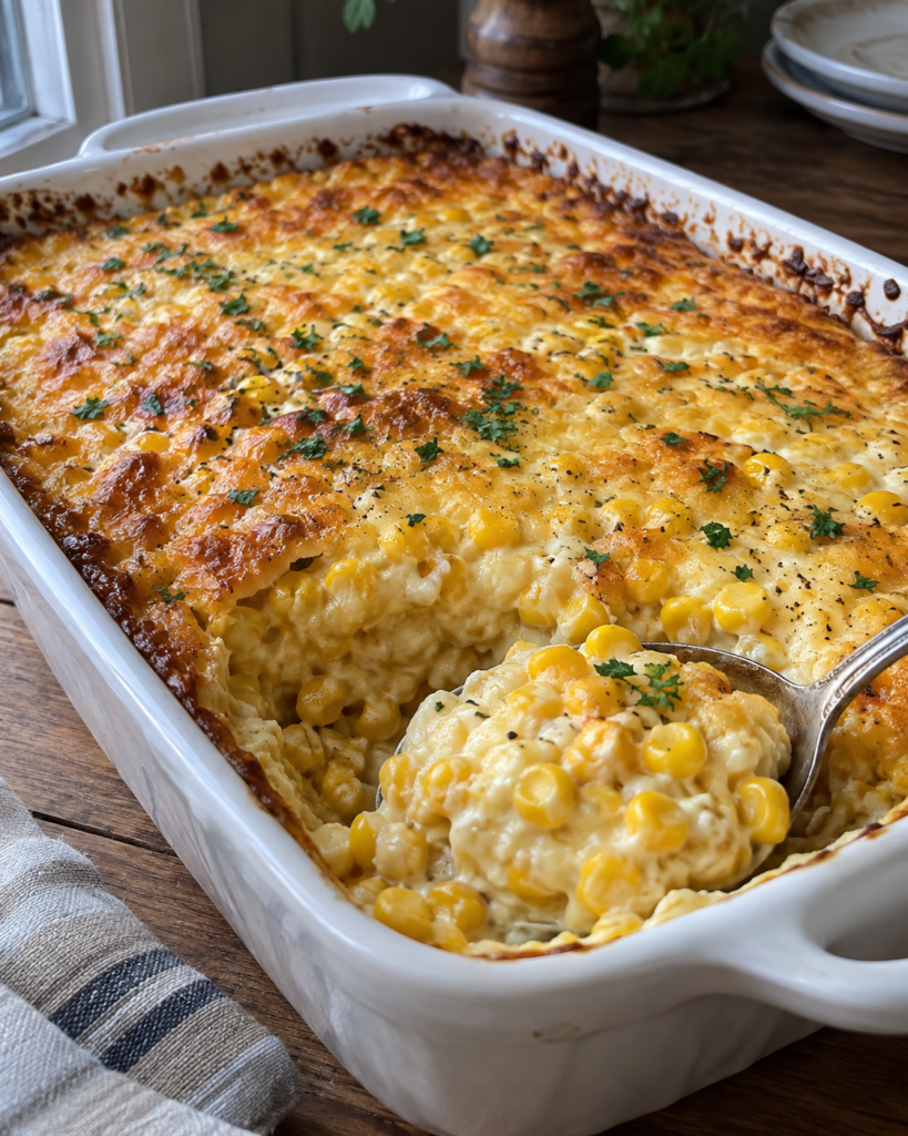 Cream Cheese Corn Casserole