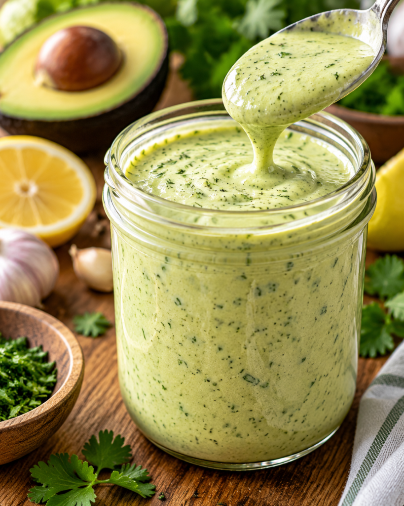 Best Homemade Avocado Ranch Dressing