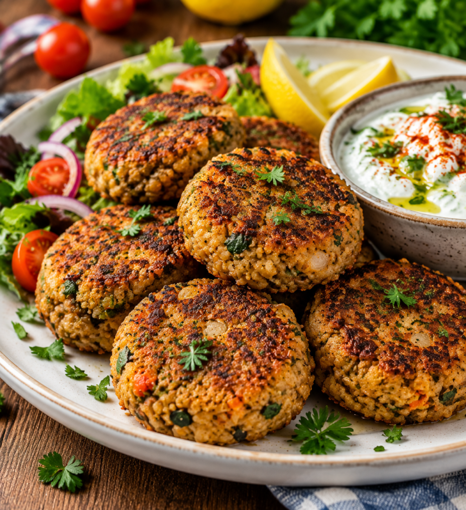 Mediterranean Lentil Patties Recipe