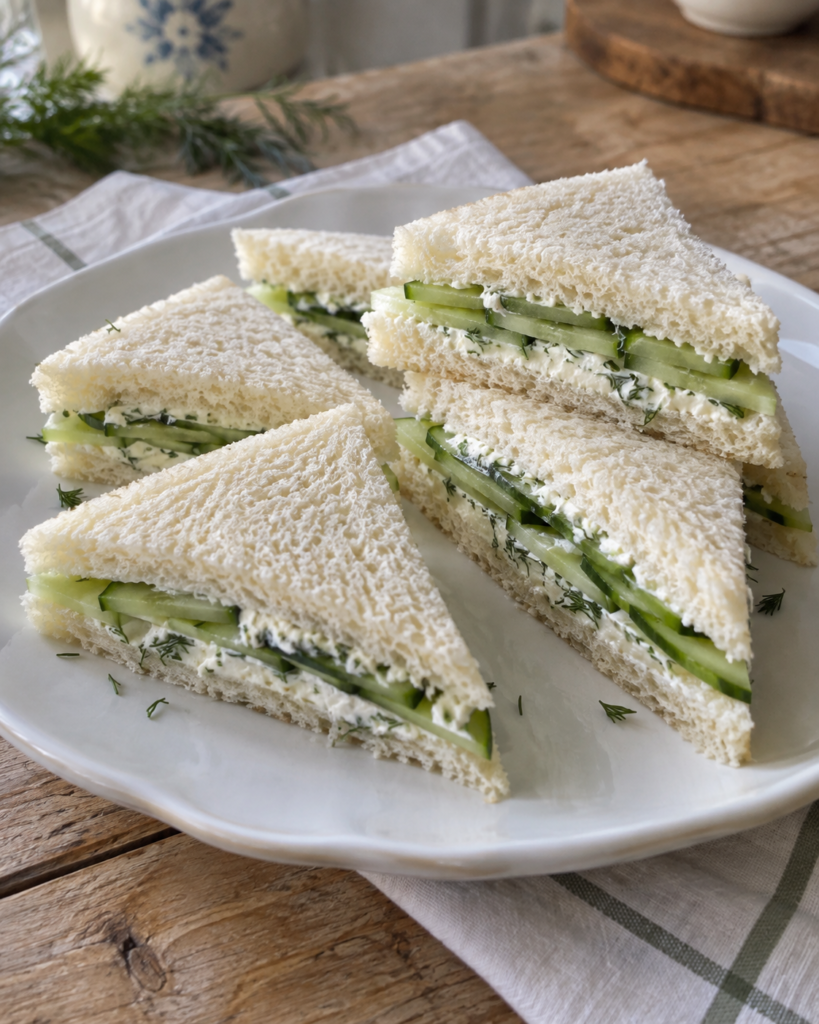 Creamy Cucumber and Dill Sandwiches
